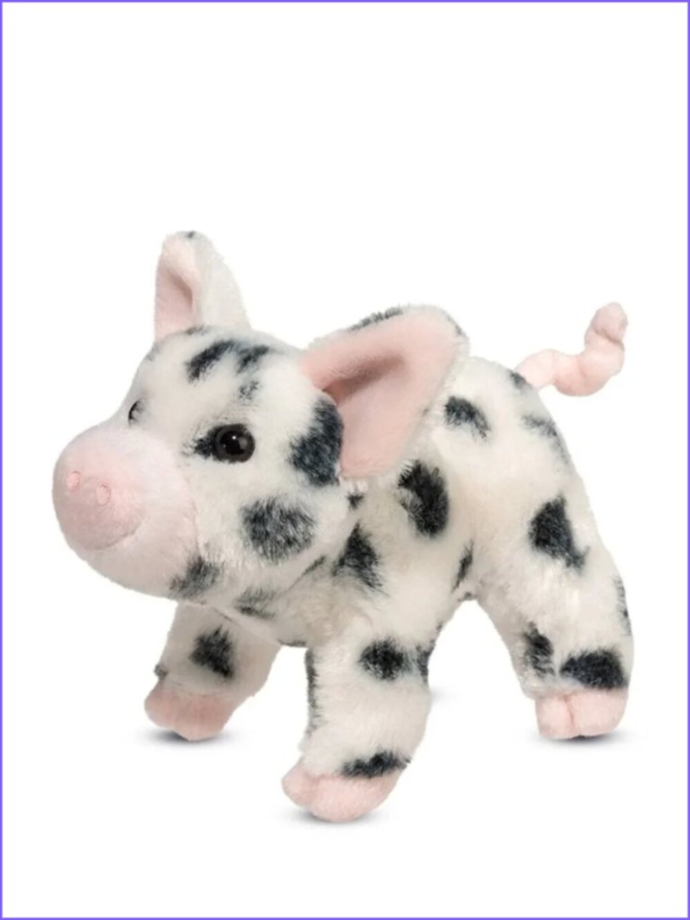 Douglas Plush New w/ Tag Pig SMALL Black Spotted Pig Stuffed Animal 7"